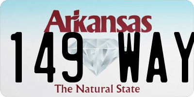 AR license plate 149WAY