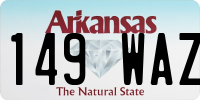 AR license plate 149WAZ