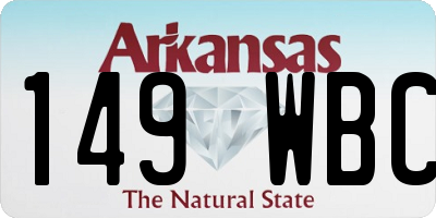 AR license plate 149WBC