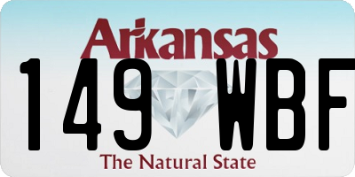 AR license plate 149WBF
