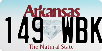 AR license plate 149WBK