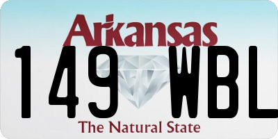 AR license plate 149WBL