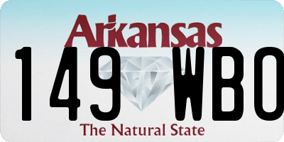 AR license plate 149WBO