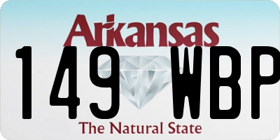 AR license plate 149WBP