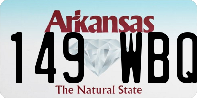 AR license plate 149WBQ