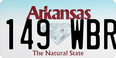 AR license plate 149WBR
