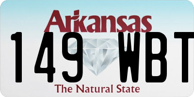 AR license plate 149WBT