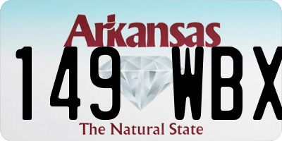AR license plate 149WBX
