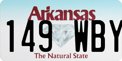 AR license plate 149WBY