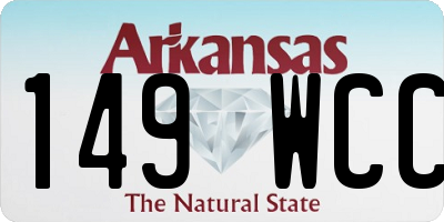 AR license plate 149WCC