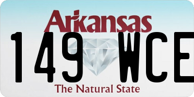 AR license plate 149WCE