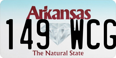 AR license plate 149WCG