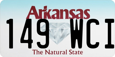 AR license plate 149WCI
