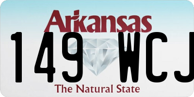 AR license plate 149WCJ
