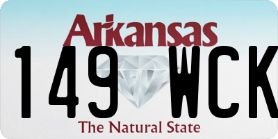 AR license plate 149WCK