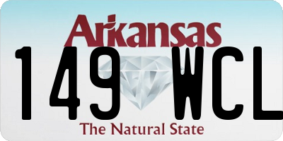 AR license plate 149WCL