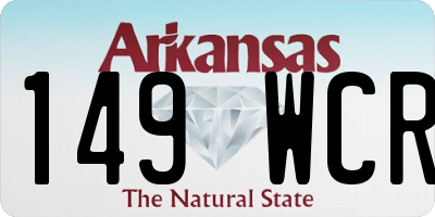 AR license plate 149WCR