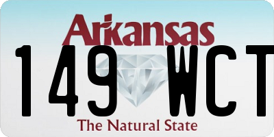 AR license plate 149WCT