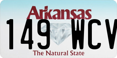 AR license plate 149WCV