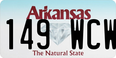 AR license plate 149WCW