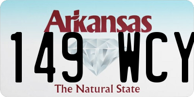 AR license plate 149WCY