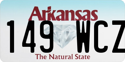 AR license plate 149WCZ