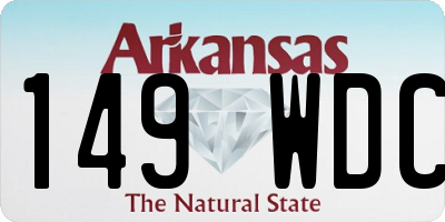 AR license plate 149WDC