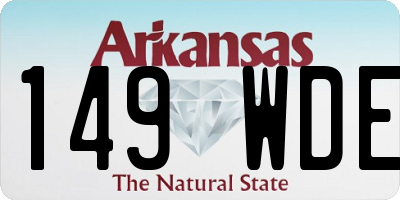 AR license plate 149WDE