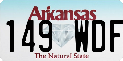 AR license plate 149WDF