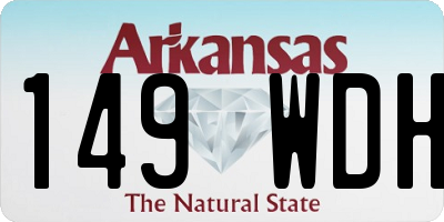 AR license plate 149WDH