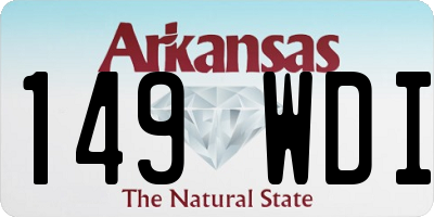 AR license plate 149WDI