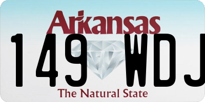 AR license plate 149WDJ