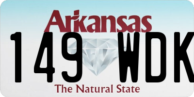 AR license plate 149WDK