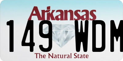 AR license plate 149WDM