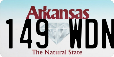 AR license plate 149WDN