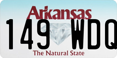 AR license plate 149WDQ