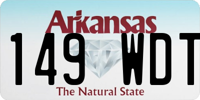 AR license plate 149WDT