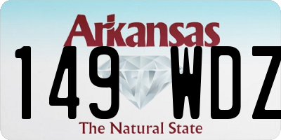 AR license plate 149WDZ