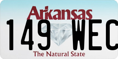 AR license plate 149WEC