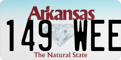 AR license plate 149WEE