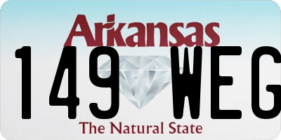 AR license plate 149WEG
