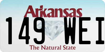 AR license plate 149WEI