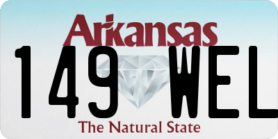 AR license plate 149WEL