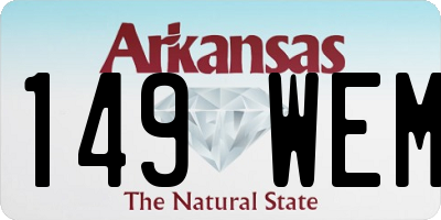 AR license plate 149WEM