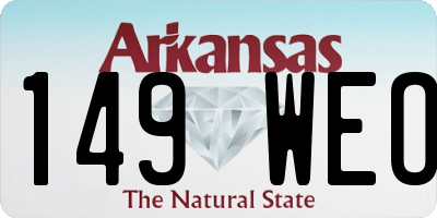 AR license plate 149WEO
