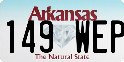 AR license plate 149WEP