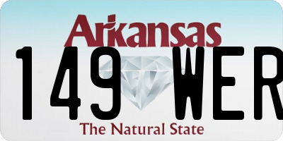 AR license plate 149WER