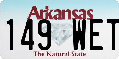 AR license plate 149WET