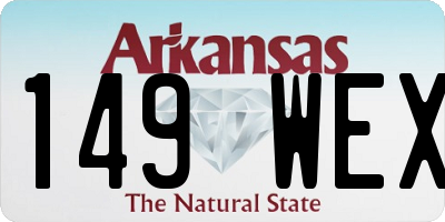 AR license plate 149WEX