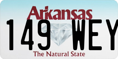 AR license plate 149WEY